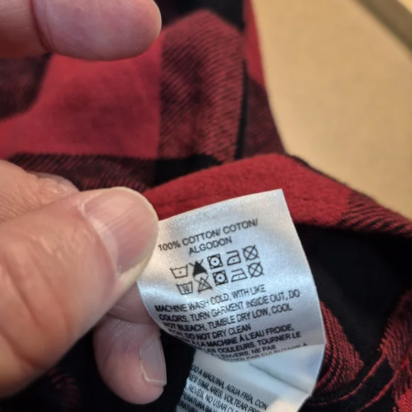 Lucky Brand Red and Black Plaid Snap Button Shirt 3118/431 - Picture 11 of 13